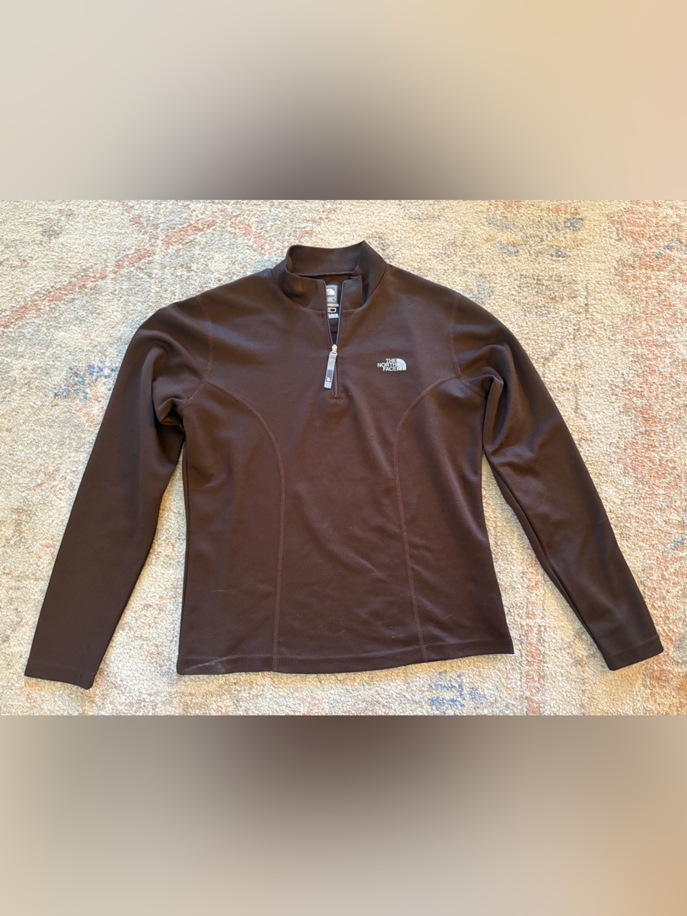 The North Face Women’s Brown Quarter-Zip Pullover Size Medium